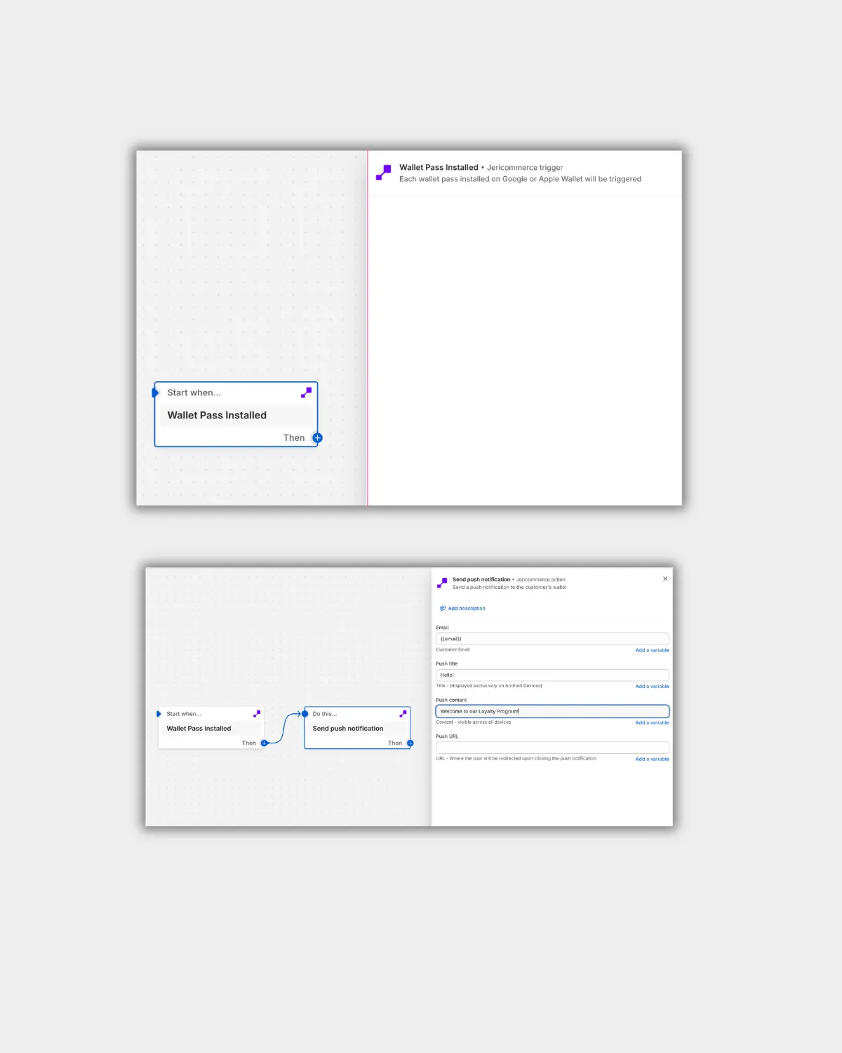 Configuring a Shopify Flow action