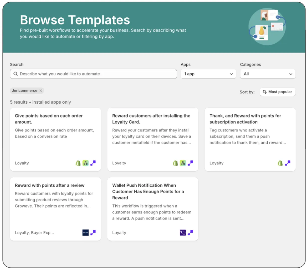 Shopify Flow JeriCommerce templates