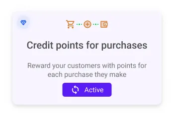 Earning flow credit points settings