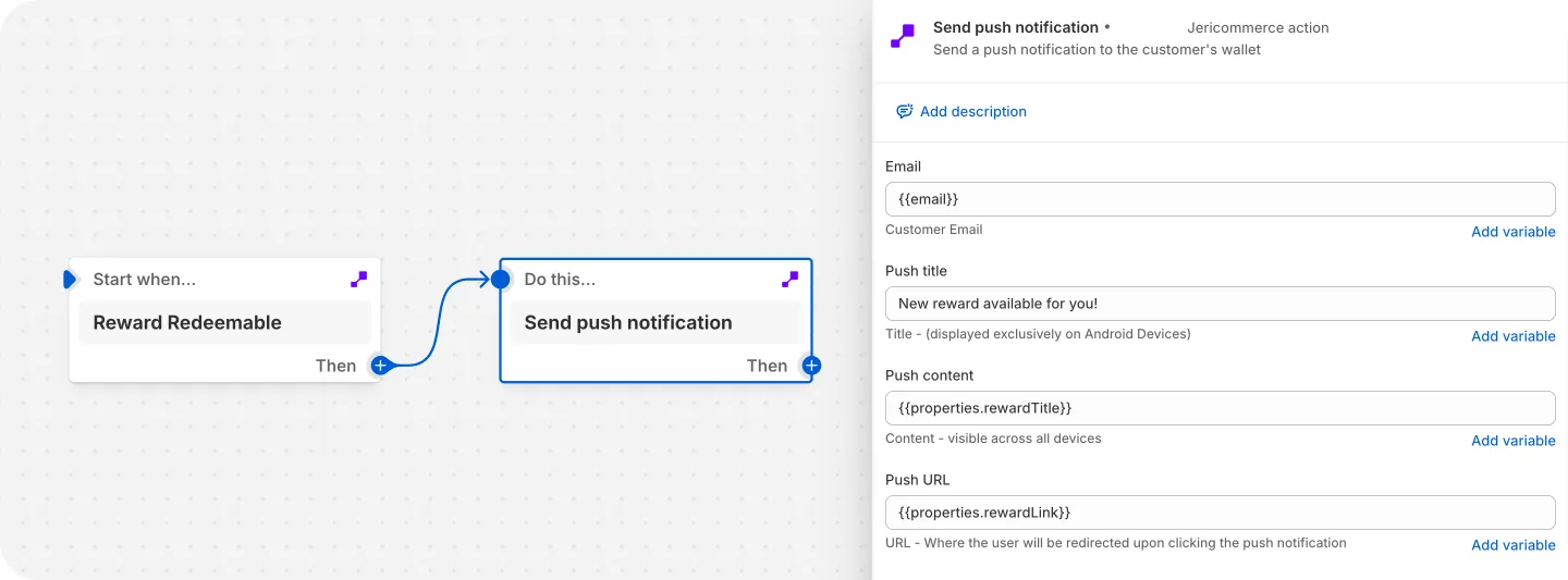 Reward Redeemable trigger in Shopify Flows